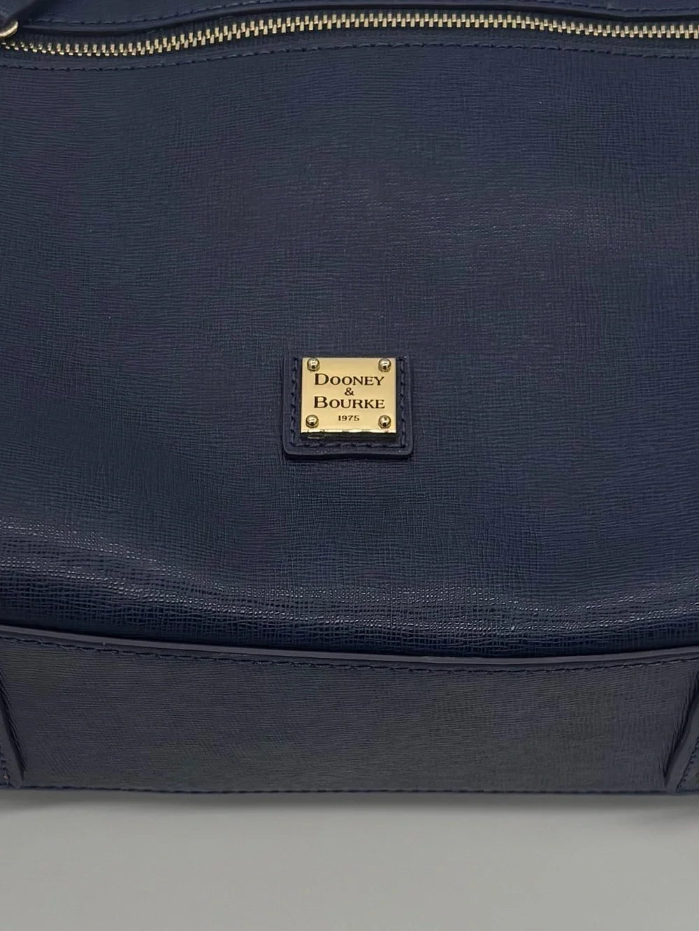 Dooney & Bourke Navy Leather Satchel with Wallet
